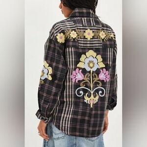 Free People We The Free Embroidered Sashiko Shirt